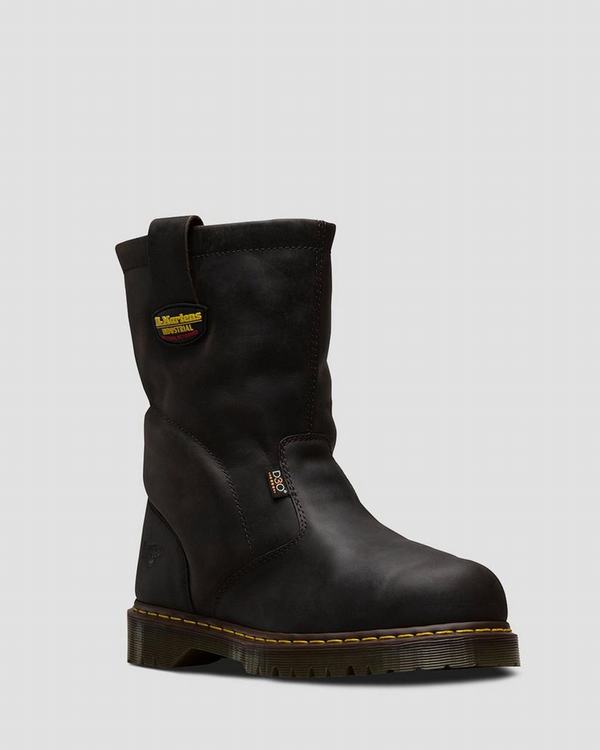 Dr Martens Pánské Pracovní Boty Extra Wide 2295 Met Guard Tmavě Hnědé, CZ-208496